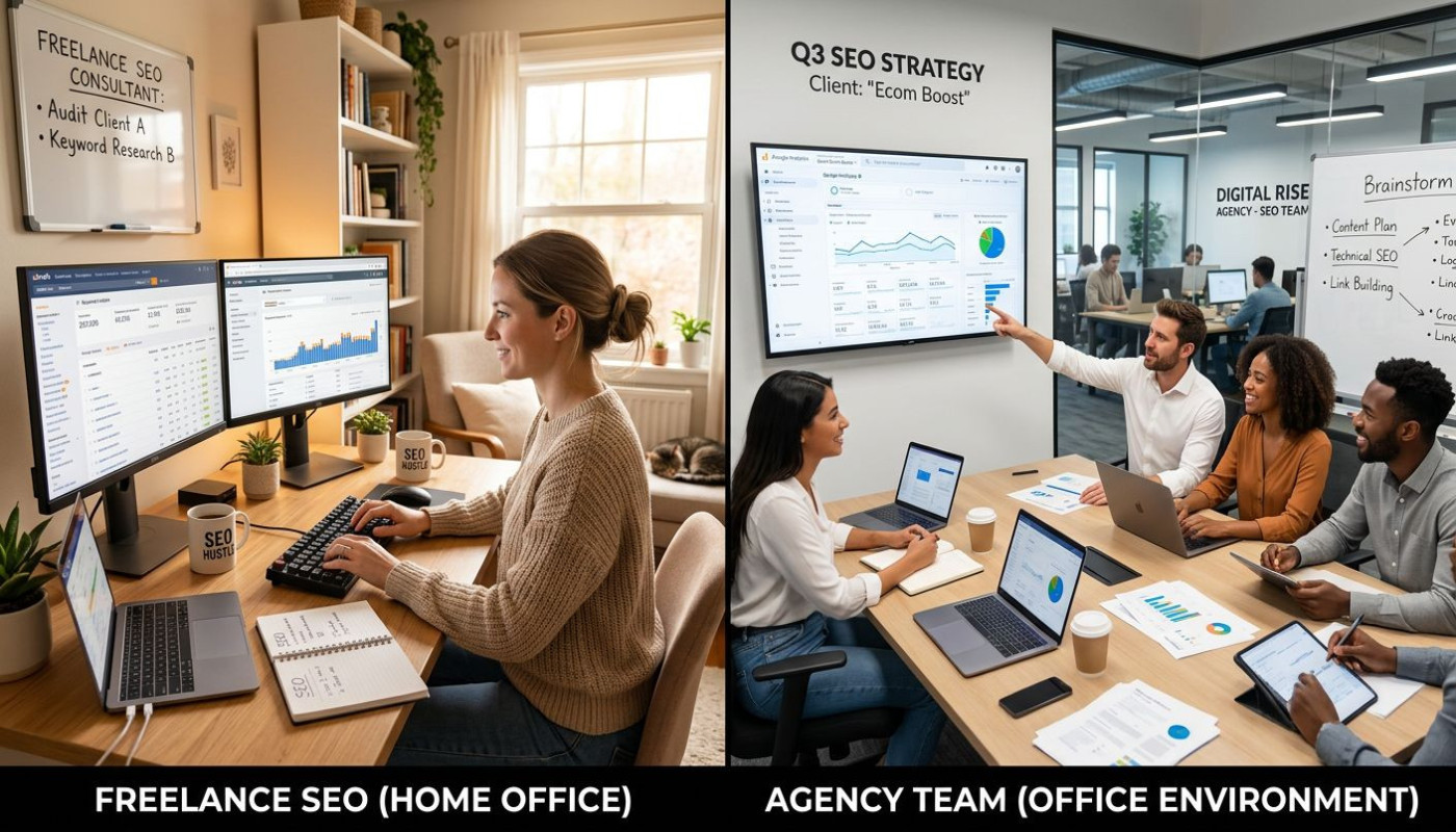 Est-il plus avantageux de choisir un audit SEO freelance ou en agence ?